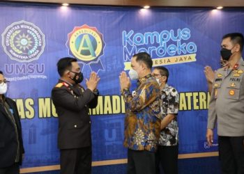 Kapoldasu Tinjau Vaksinasi Massal di Kampus Pascasarjana UMSU