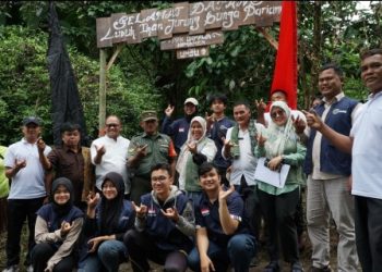 PPK Ormawa HMJ Manajemen Ikut Meresmikan Wisata Lubuk Ikan Jurung Bunga Pariama Di Kutalimbaru