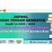 Jadwal Ujian Tengah Semester Ganjil T.A. 2024/2025