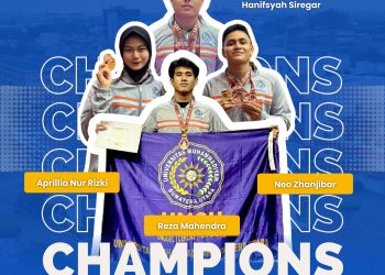 SELAMAT KEPADA HANIFSYAH SIREGAR, APRILLIA NUR RIZKI, REZA MAHENDRA DAN NEO ZHANJIBAR ATAS PRESTASINYA
