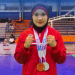 IMSANINA BERUTU MERAIH 2 MEDALI DENGAN KATEGORI FIGHTER DAN KATEGORI SENI SENJATA TUNGGAL