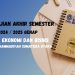 JADWAL UJIAN AKHIR SEMESTER GENAP T.A. 2024/2025