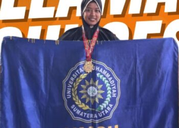 DARI KAMPUS KE PODIUM: NUR AISYAH LUBIS JUARA 1 TAPAK SUCI