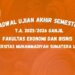JADWAL UJIAN AKHIR SEMESTER T.A 2025 / 2026 GANJIL