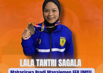 Lala Tantri Sagala Mahasiswa Prodi Manajemen FEB UMSU Raih Juara 2 Kejuaraan Nasional Karate Piala Ketua Umum PB FORKI 2026 di Jawa Barat