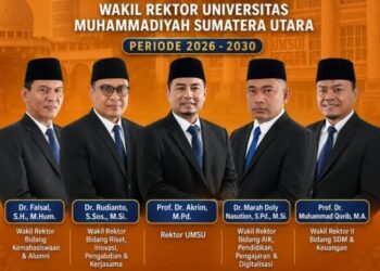 SELAMAT & SUKSES ATAS PELANTIKAN WAKIL REKTOR UNIVERSITAS MUHAMMADIYAH SUMATERA UTARA PERIODE 2026–2030