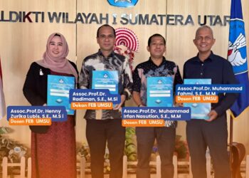 Penyerahan SK Jabatan Akademik Lektor Kepala Kepada Dekan & Dosen Fakultas Ekonomi dan Bisnis Universitas Muhammadiyah Sumatra Utara