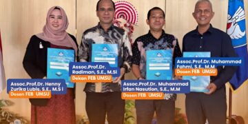 Penyerahan SK Jabatan Akademik Lektor Kepala Kepada Dekan & Dosen Fakultas Ekonomi dan Bisnis Universitas Muhammadiyah Sumatra Utara