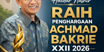PROF. DR. K.H. HAEDAR NASHIR, M.Si. Ketua Umum Pimpinan Pusat Muhammadiyah Meraih Penghargaan ACHMAD BAKRIE XXII 2026 UNTUK BIDANG PEMIKIRAN SOSIAL