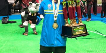 ABDILLAH PUTRA TAMA M. PANE, Mahasiswa Prodi Manajemen FEB UMSU, Raih Juara 1 dan Juara Umum 1 di Kejurnas Gelar Juang Pencak Silat Militer Piala Dandim 0621 Bogor 2026