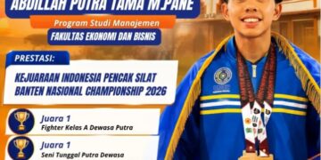 Tiga Prestasi Membanggakan ABDILLAH PUTRA TAMA M.PANE di Kejuaraan Pencak Silat Banten 2026
